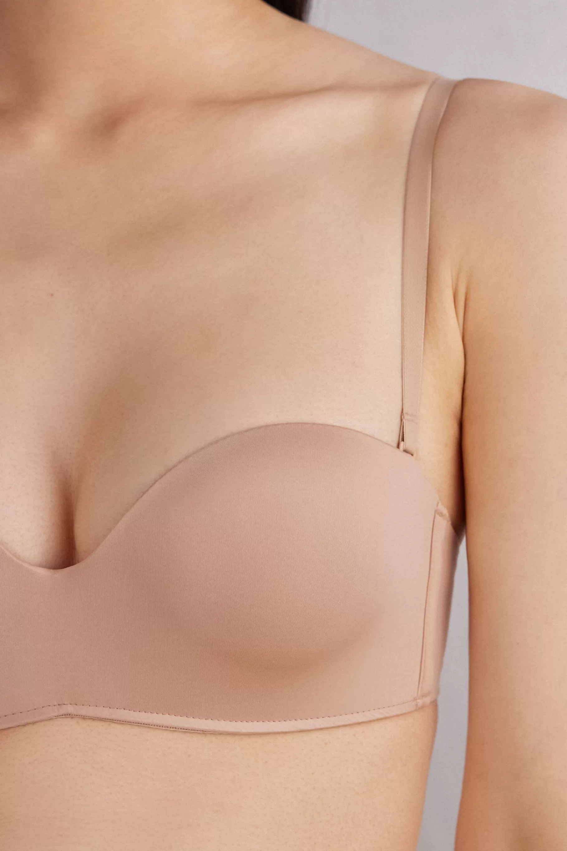 Intimissimi Med Vaddering | Utan Bygel^Bandeaubehå Gioia i mikrofiber Ultralight