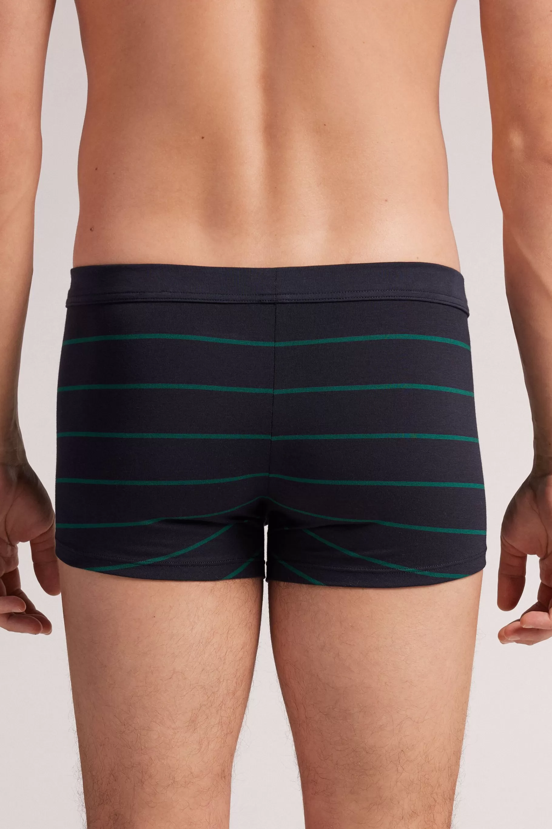 Intimissimi Boxershorts^Boxershorts i Superior-bomull med blågröna ränder