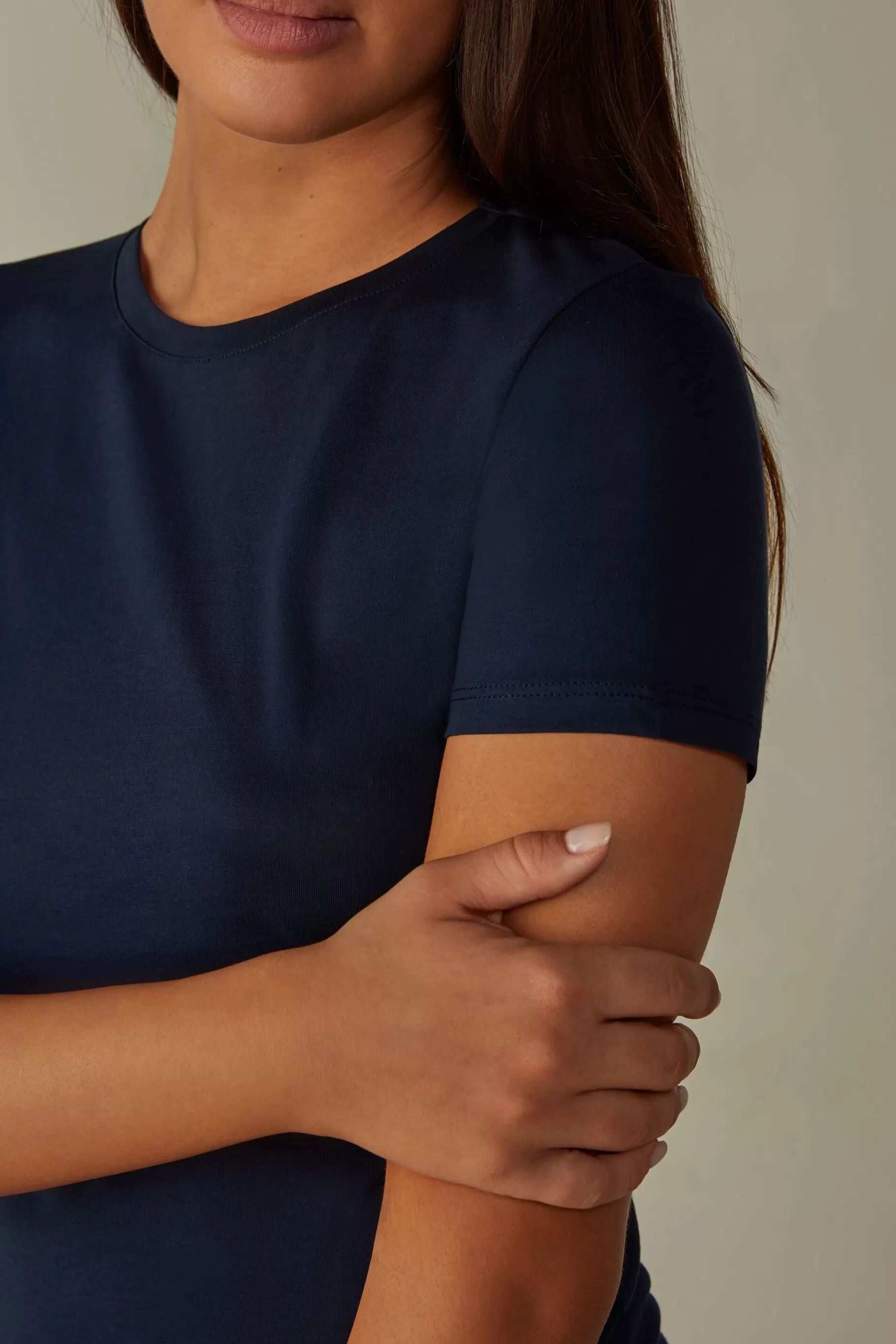 Intimissimi T-shirt^Kortärmad tröja i bomull Ultrafresh