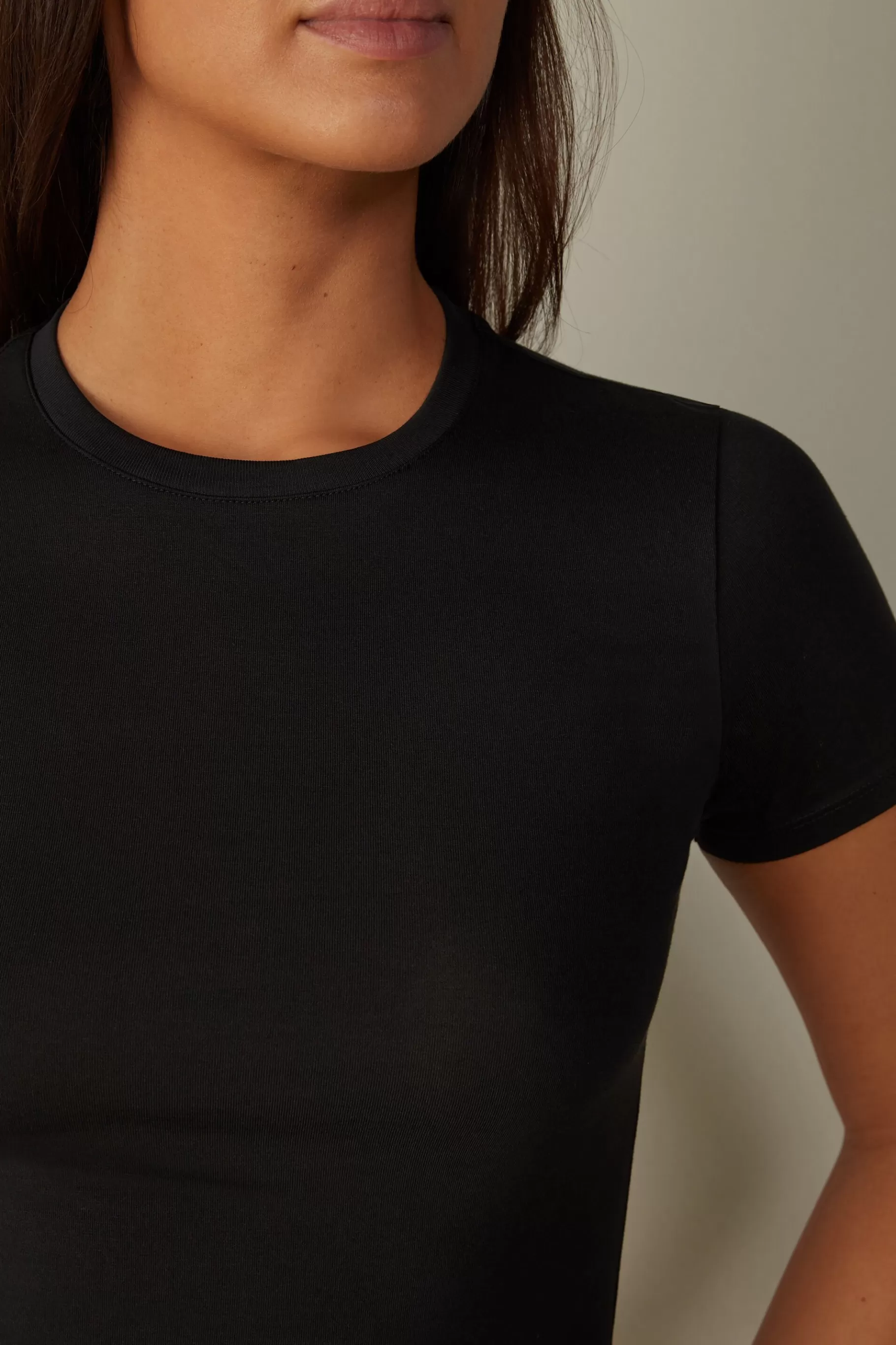 Intimissimi T-shirt^Kortärmad tröja i Superior-bomullsstretch