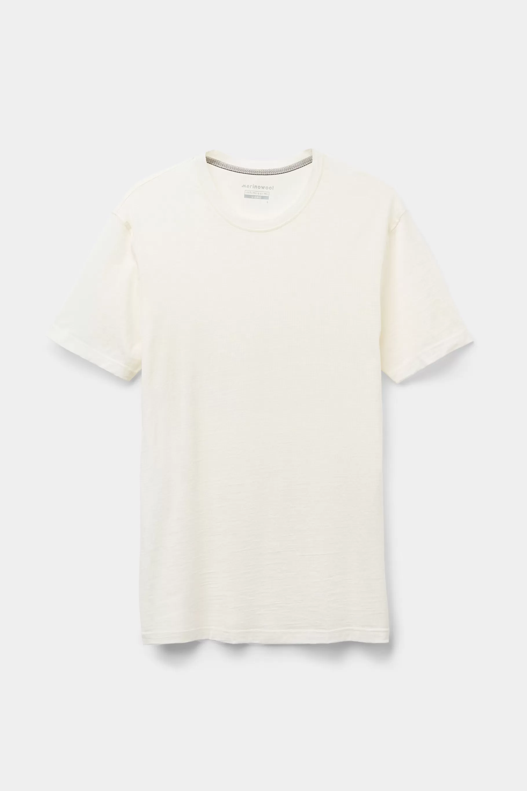 Intimissimi T-shirt / Polo^Kortärmad t-shirt i stretchig merinoull