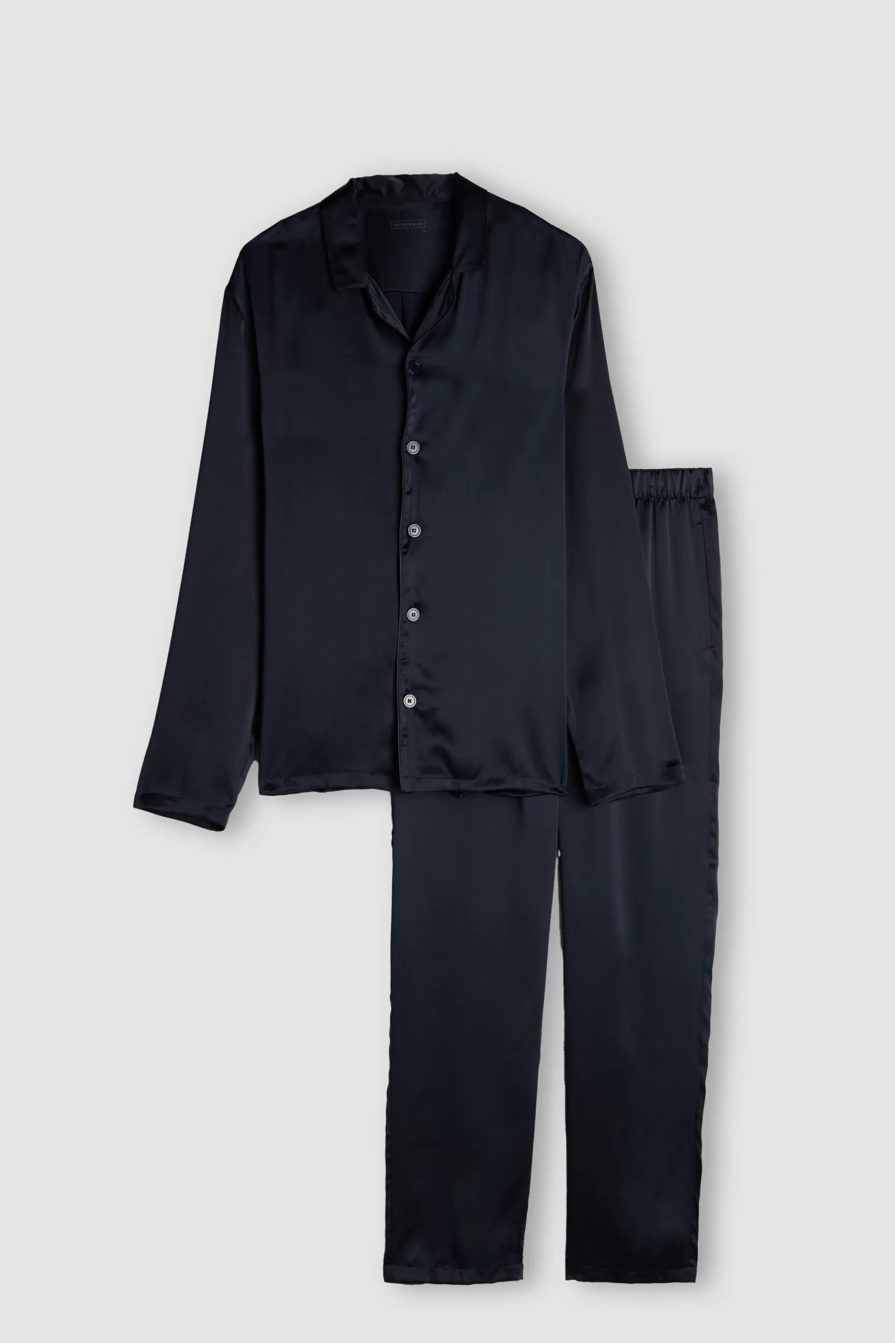 Intimissimi Pyjamas Med L氓ngbyxor^Lång sidenpyjamas med revärer