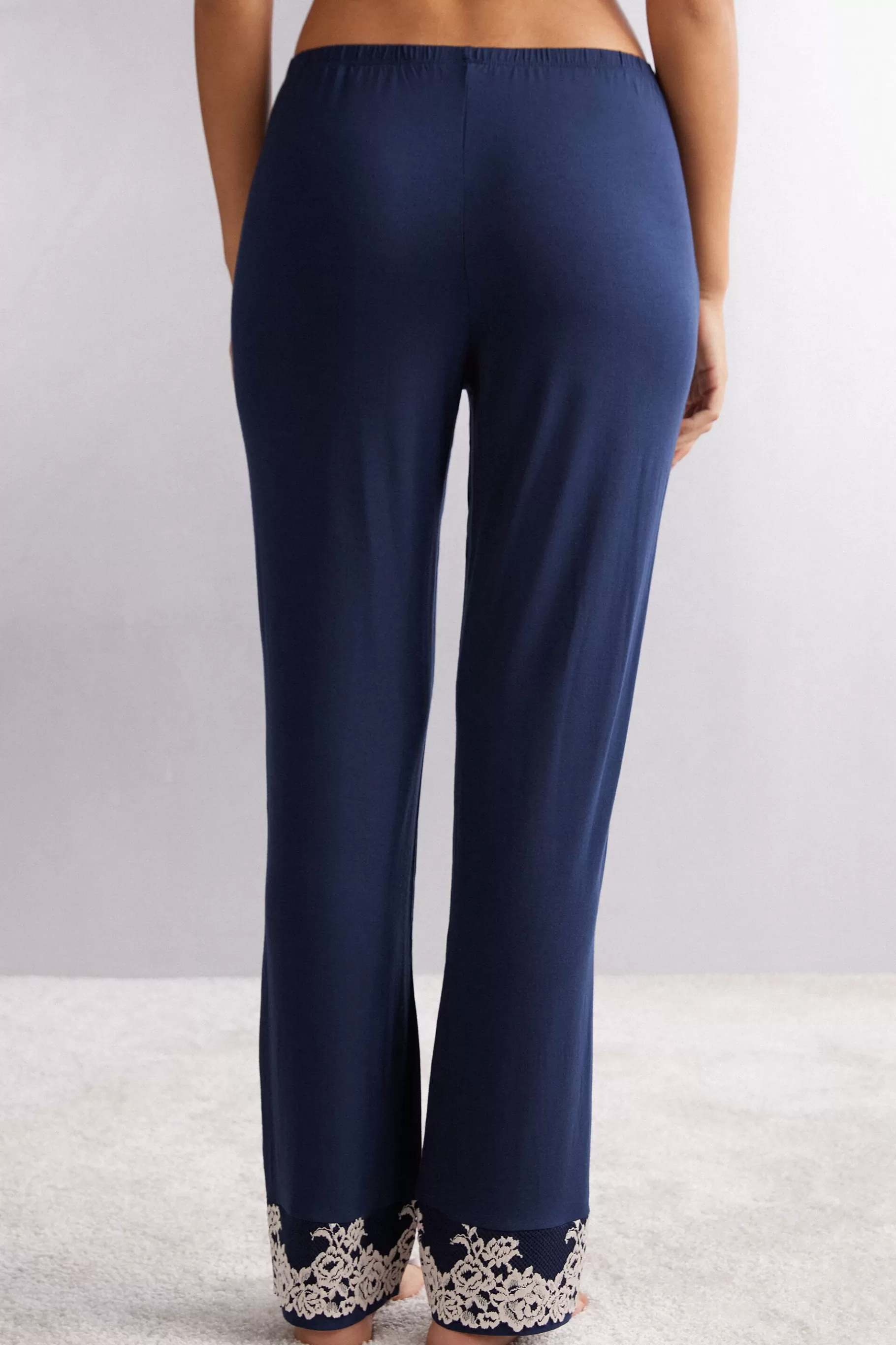 Intimissimi Pyjamas Mix & Match | Pyjamas Med Långbyxor^Långbyxor i modal med volang Pretty Flowers