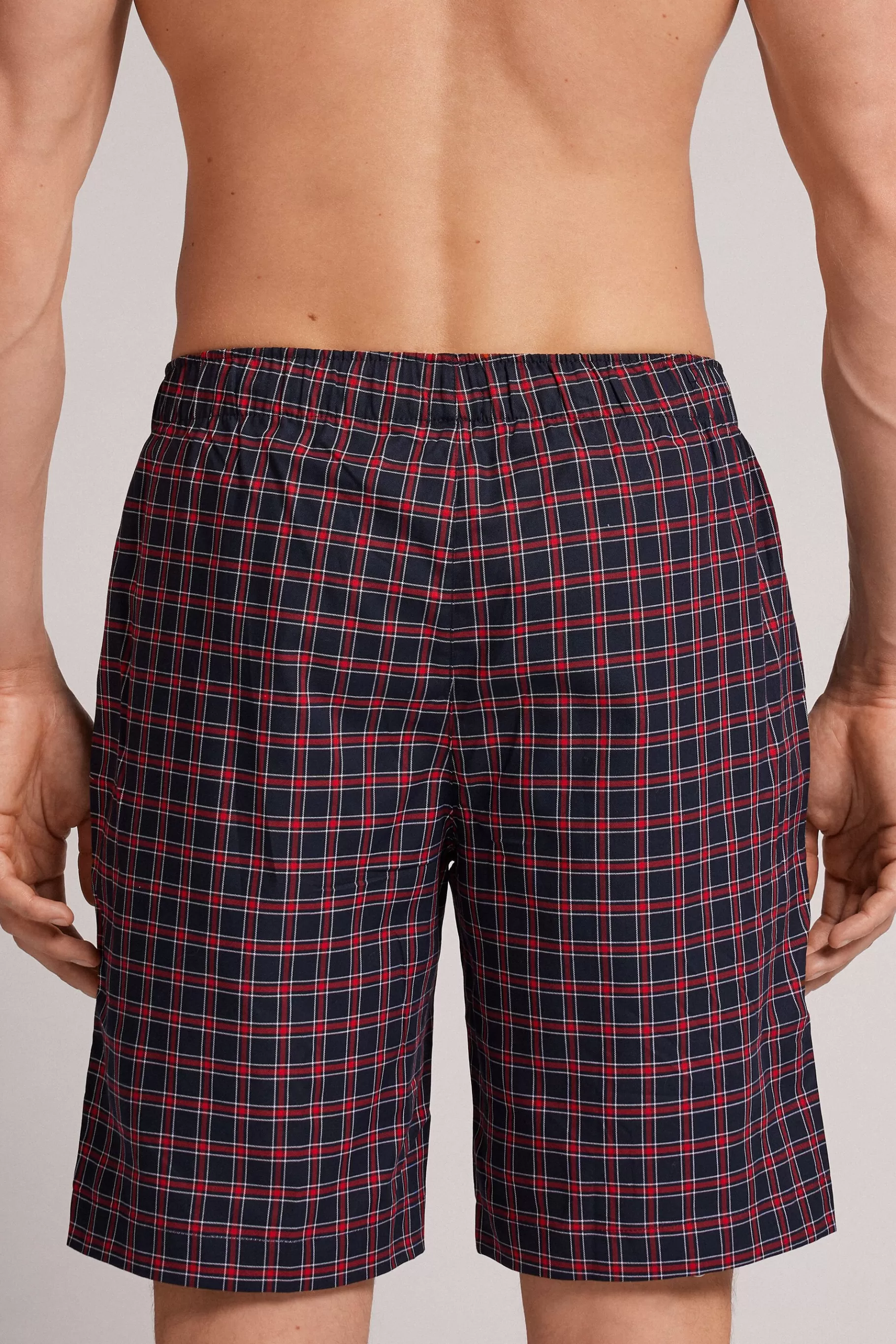 Intimissimi Byxor^Rutiga shorts i bomull