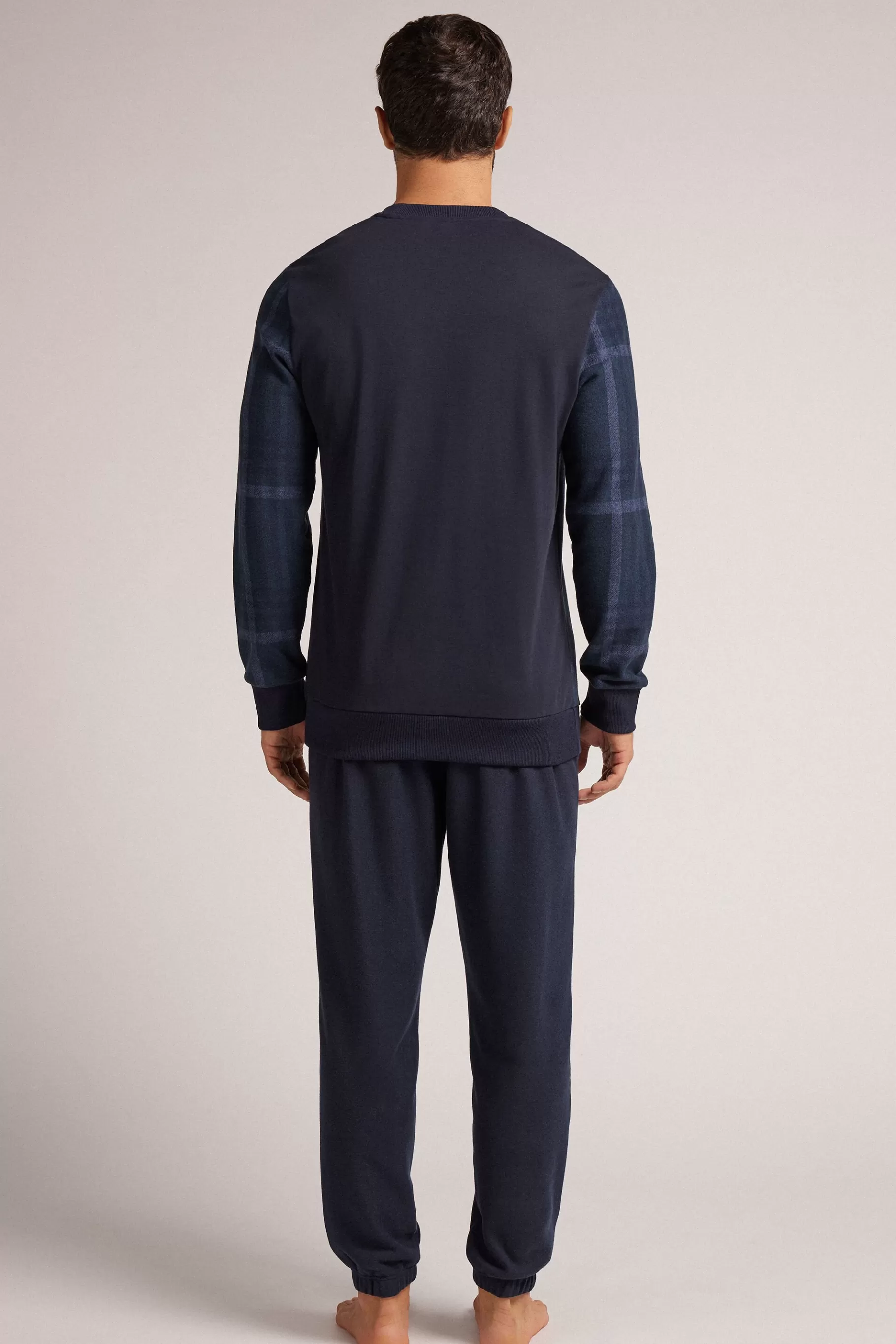 Intimissimi Pyjamas Med L氓ngbyxor^Trikåpyjamas med rutmönster