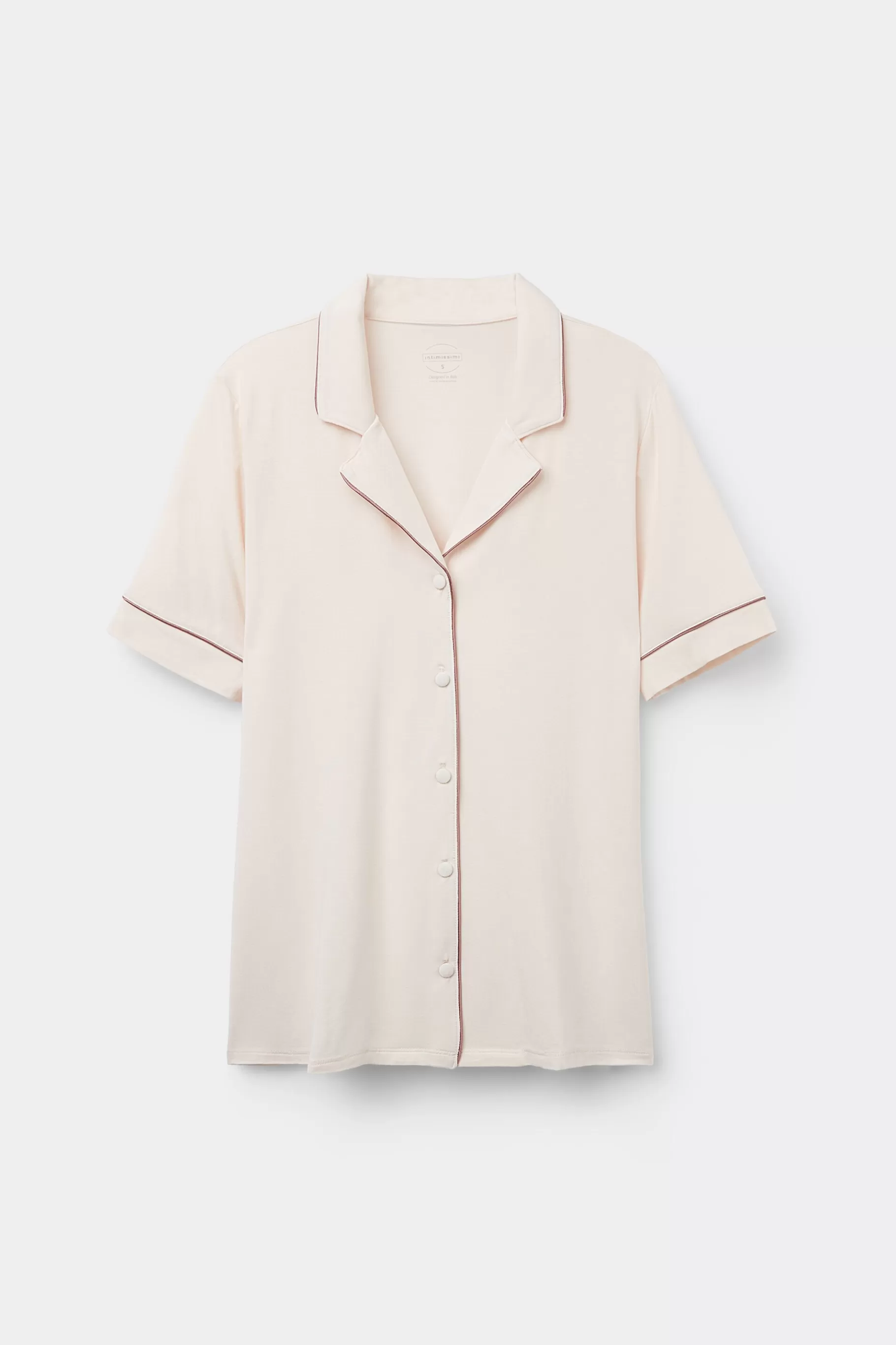 Intimissimi Pyjamas Mix & Match | Pyjamas Med Shorts^Tröja med kort ärm och öppning fram i modal